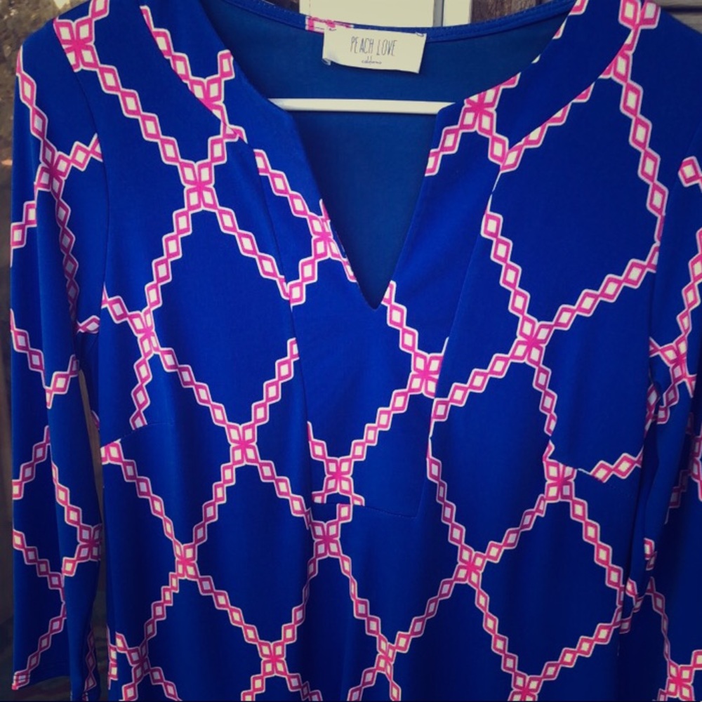 3/4 sleeve dress in beautiful colors